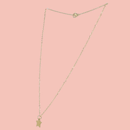 Simple Star Pendant Necklace (Gold Plated)