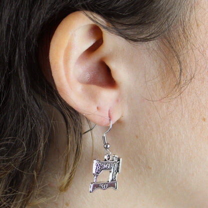Singer Sewing Machine & Scissor Earring Mix