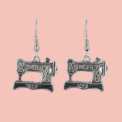 Singer Sewing Machine Earrings