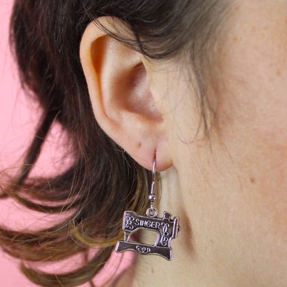 Singer Sewing Machine & Scissor Earring Mix