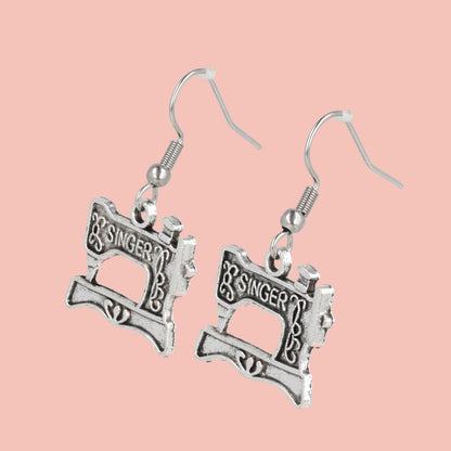 Singer Sewing Machine Earrings