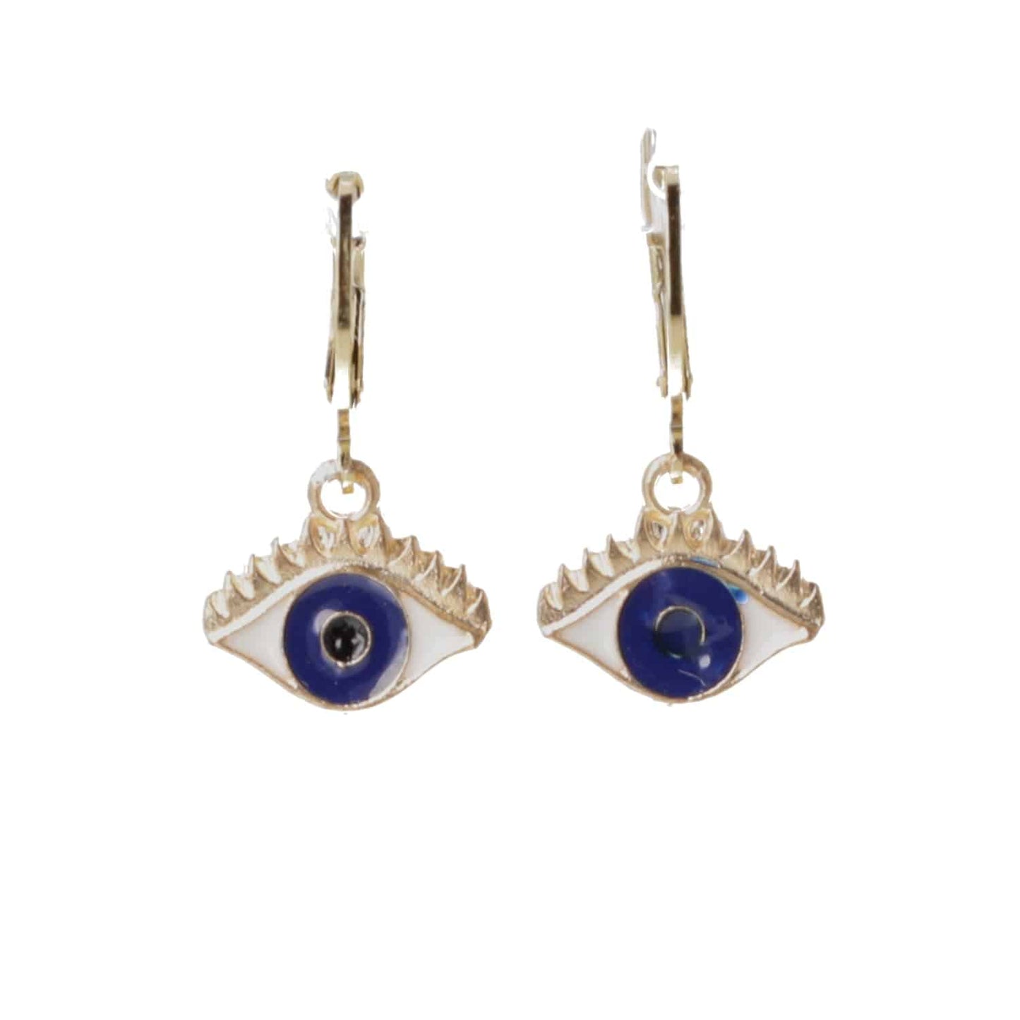 Small Eye Hoop Earrings