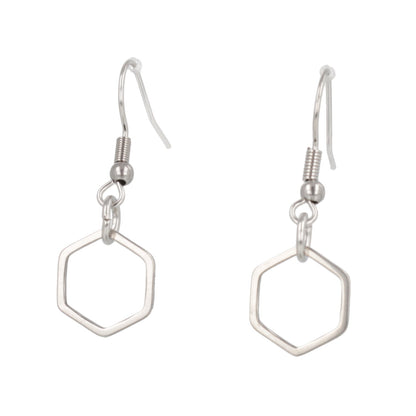 Small Hexagon Earrings