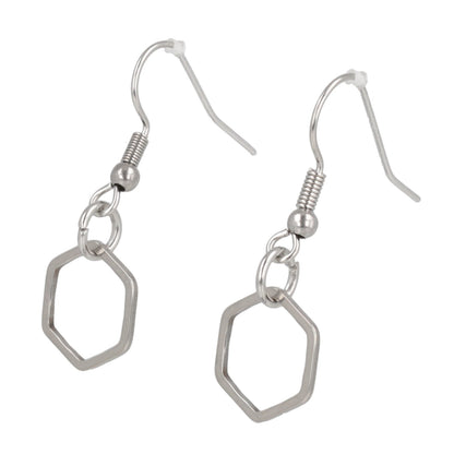 Small Hexagon Earrings