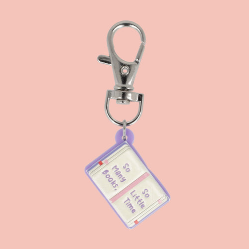 So Many Books Keyring/Book Charm