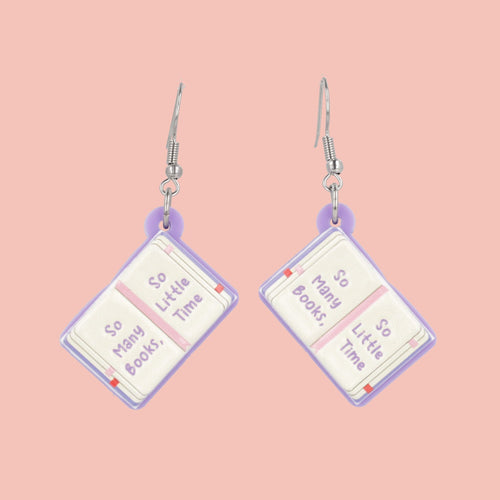 So Many Books Earrings