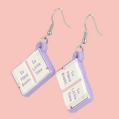 So Many Books Earrings