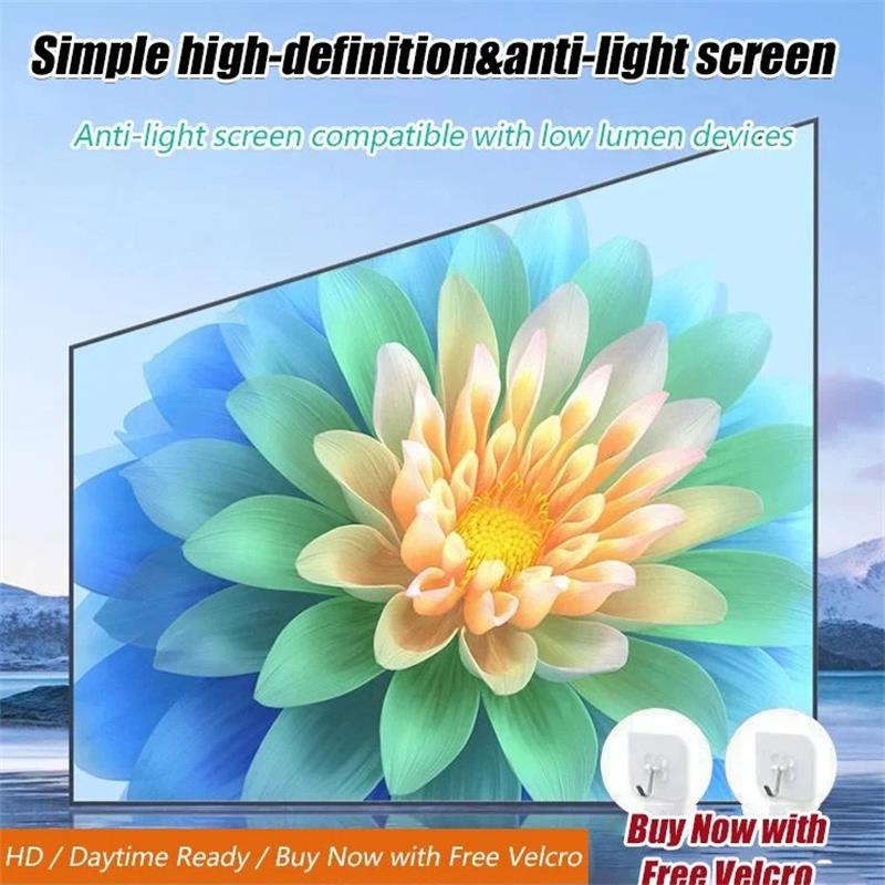 ‚è∞üì∫HD Matte White Projection Screen, Immersive Home Theaterüé¨üåü