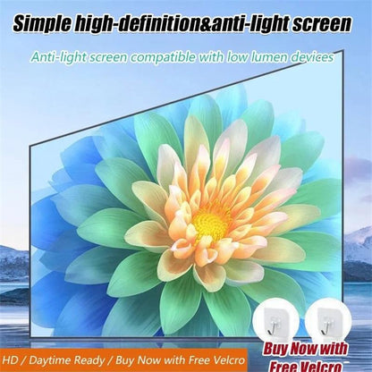 ‚è∞üì∫HD Matte White Projection Screen, Immersive Home Theaterüé¨üåü