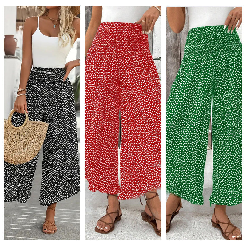 üå∏Women‚Äôs Flowy High Waist Wide-Leg Pants üî•