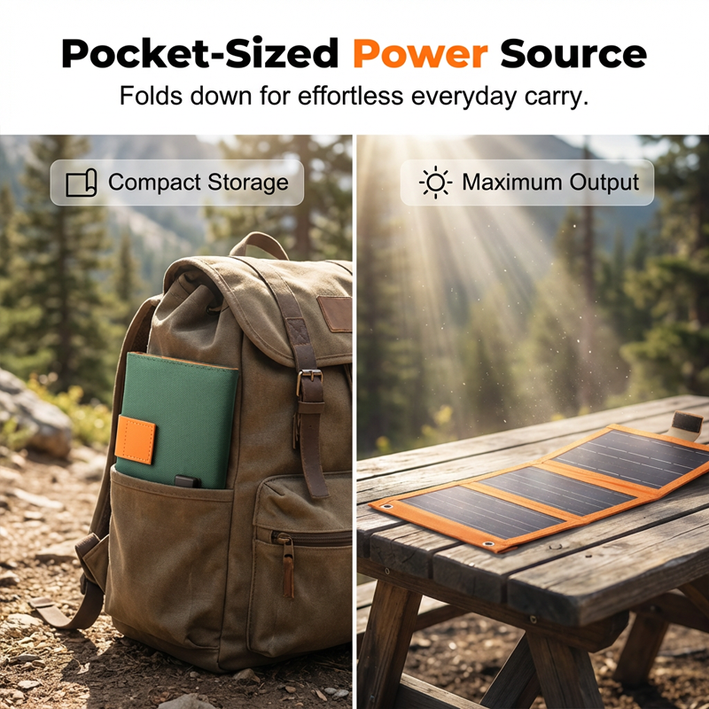 ‚òÄÔ∏è Portable Solar Panel ‚Äì Foldable, USB Charging, Weather-Resistant