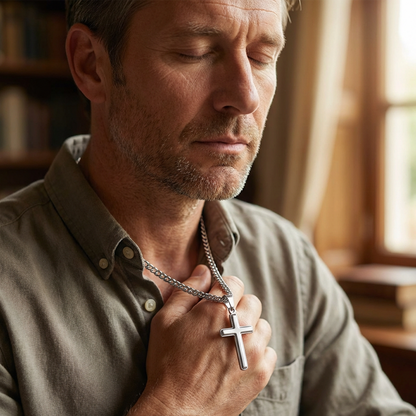 ‚ûïMen's Stainless Steel Cross Pendant Necklace