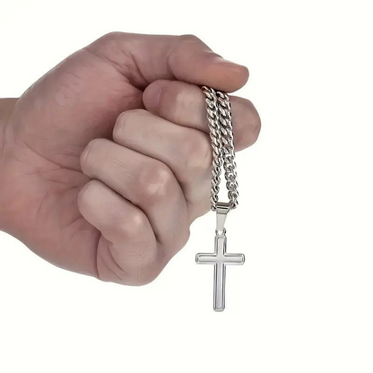 ‚ûïMen's Stainless Steel Cross Pendant Necklace