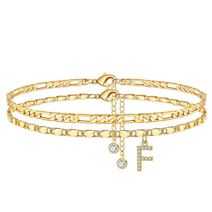 üíñ Layered Gold Ankle Bracelet for Women