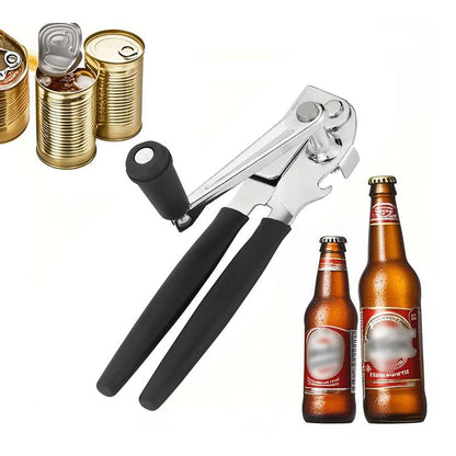Ergonomic Manual Can Opener with 360¬∞ Rotating Handle