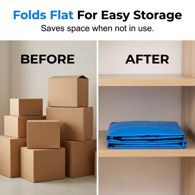 üî•Collapsible Storage & Moving Bag ‚Äì Heavy‚Äëduty PE, water‚Äëresistant