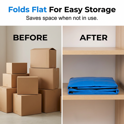 üî•Collapsible Storage & Moving Bag ‚Äì Heavy‚Äëduty PE, water‚Äëresistant
