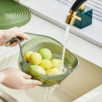 üçö  Multipurpose Rice Washing Bowl Strainer with Handle