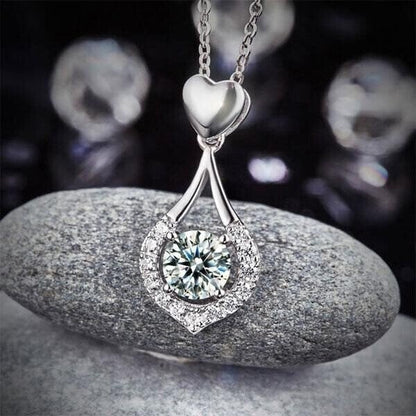 üíñTwinkling Heart Waterdrop Stone Necklace