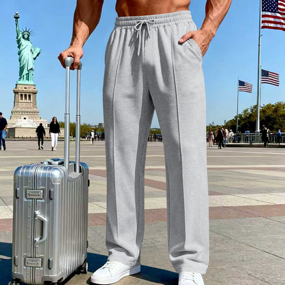 üí•Men's Elastic Waist Drawstring Straight Leg Pants