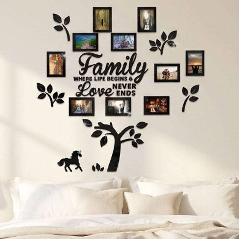 3D Family Tree Photo Frame Wall Stickerüè°üñºÔ∏è