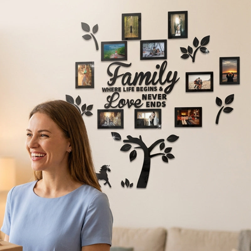 3D Family Tree Photo Frame Wall Stickerüè°üñºÔ∏è
