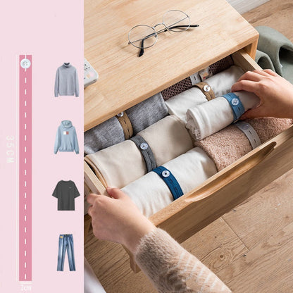 Adjustable Elastic Clothing Organization Bands ‚ú®