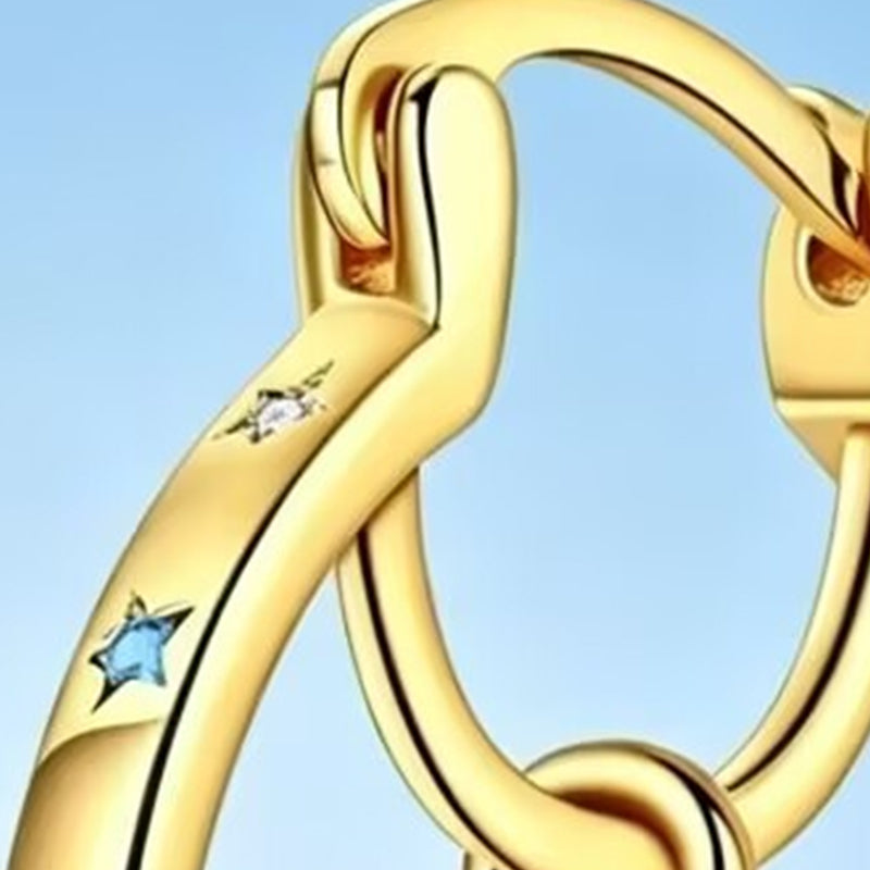 Celestial Double Layer Hoop Earrings ‚ú®