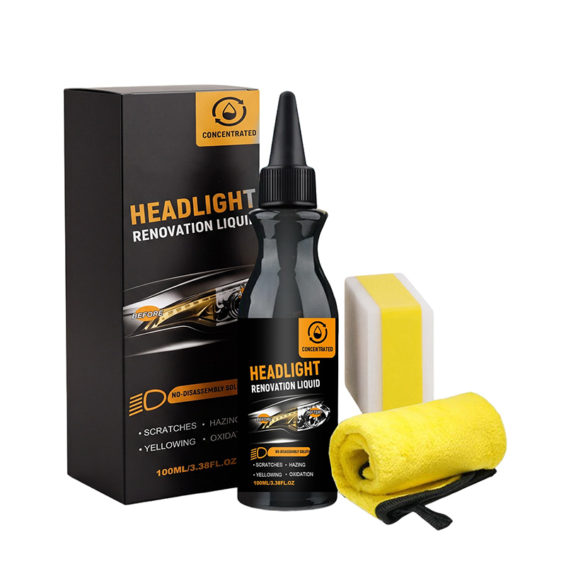 üöó LIMITED-TIME 30% OFF! üí• Ultimate Headlight Renovation Liquid ‚Äì Removes Yellowing, UV Protection, Kit Included ‚ú®