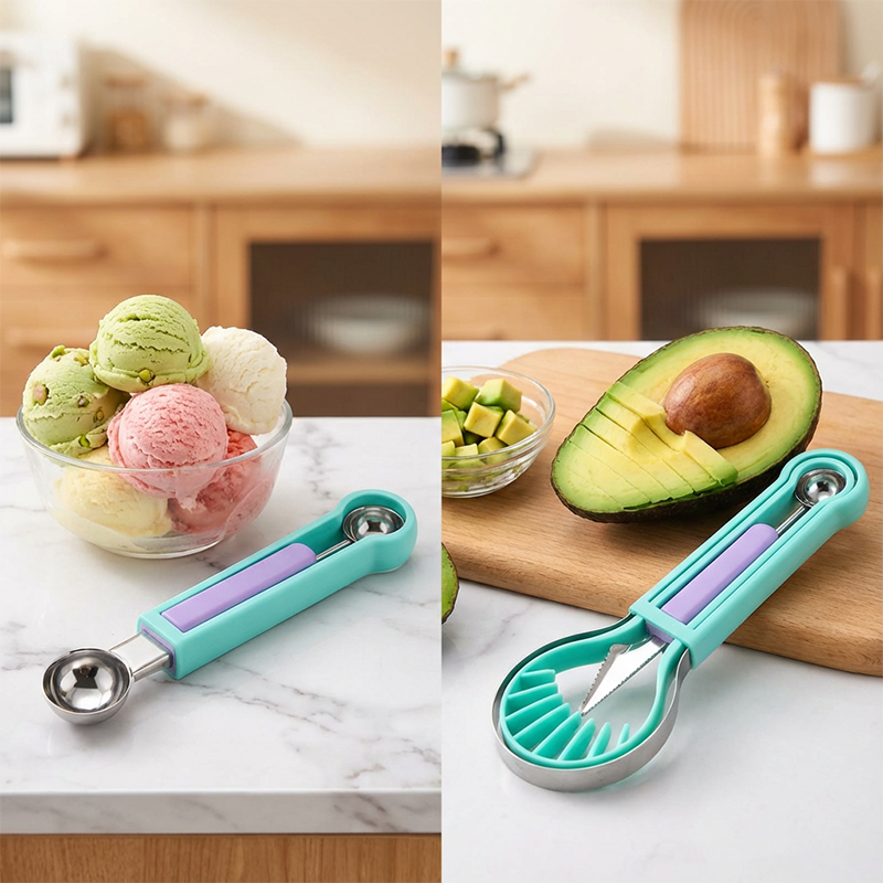 Multi-Functional Fruit Melon Baller Scoop Set üçà