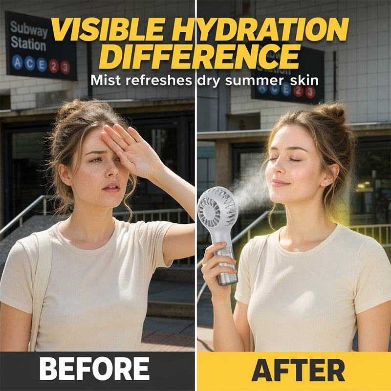 üßäPortable Handheld Mist Cooling Fan ‚ùÑÔ∏è