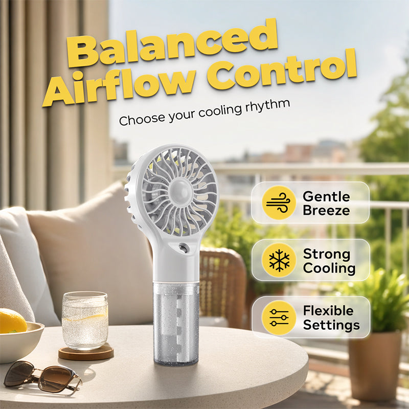 üßäPortable Handheld Mist Cooling Fan ‚ùÑÔ∏è