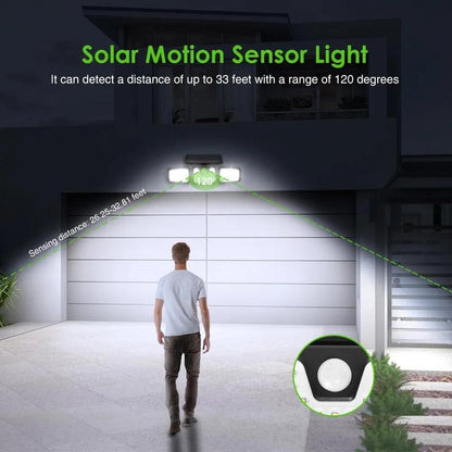 üì¢üì¢40% OFF !! ‚è∞Solar 3-Heads Wall Light With Sensor Lighting Function