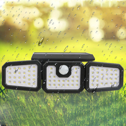 üì¢üì¢40% OFF !! ‚è∞Solar 3-Heads Wall Light With Sensor Lighting Function