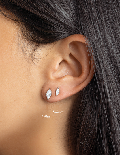 3x6mm Marquise Studs