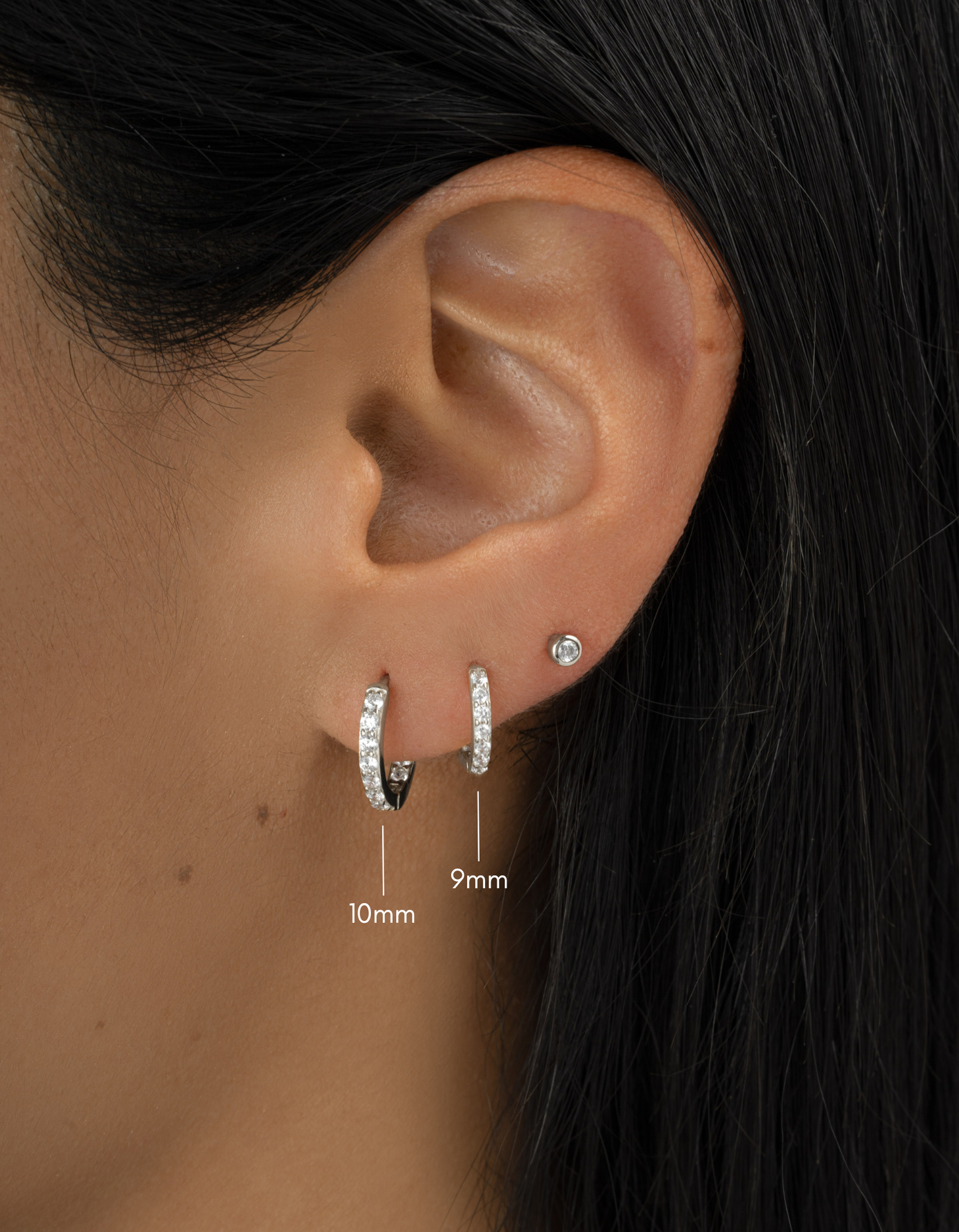 10mm In & Out Studded Huggies