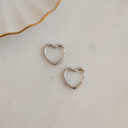 Heart Shaped Hoops