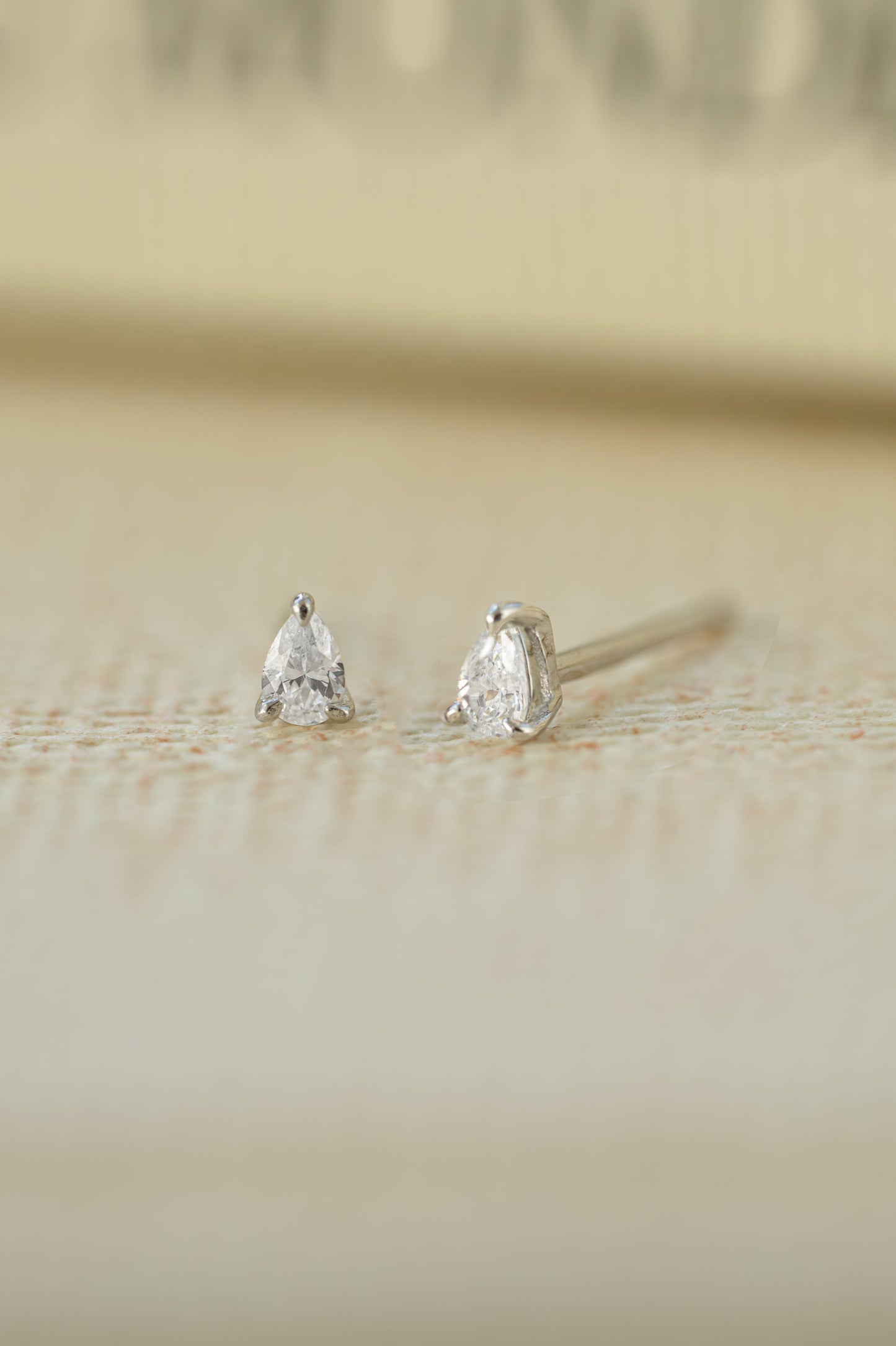 2x3mm Pear Studs (Multiple Sizes Available)