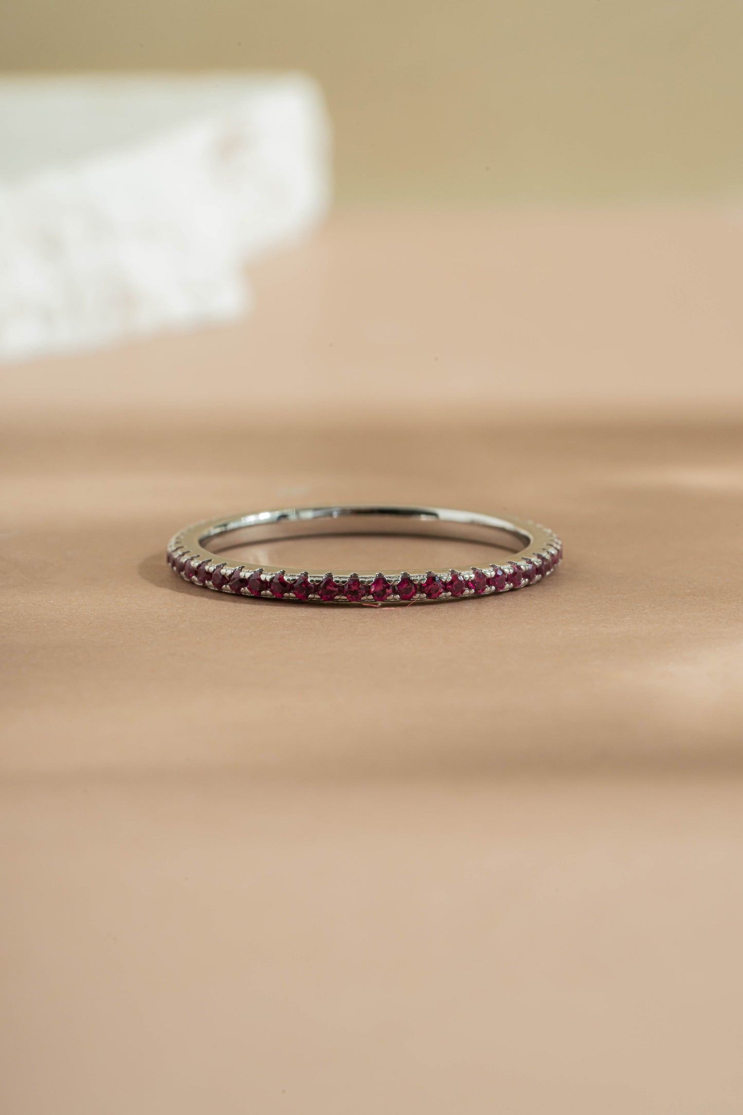 Ruby Birthstone Eternity Ring