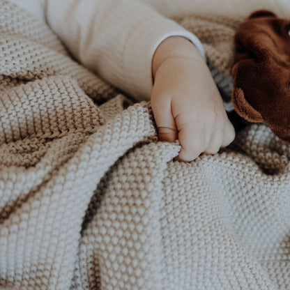Strickdecke | Essential Beige