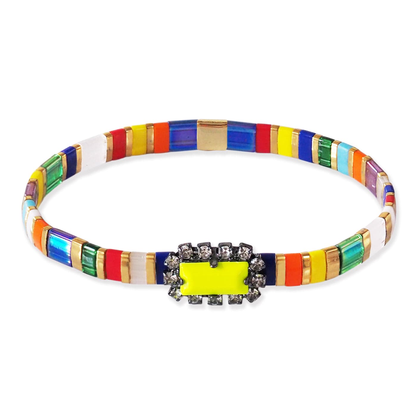 Matte Jewel Tila Bracelet