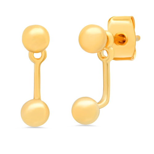 Gold Ball Ear Jacket