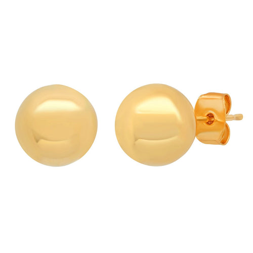 Gold Sphere Studs | 10mm