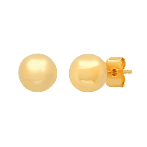Gold Sphere Studs | 8mm