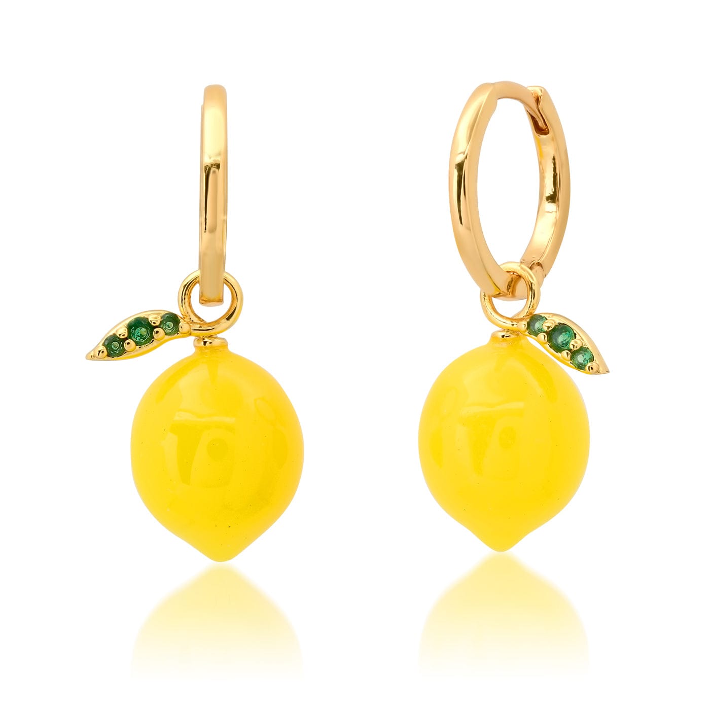 Lemon Zest Huggie Earrings