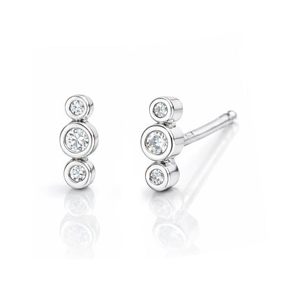 Three CZ Stud