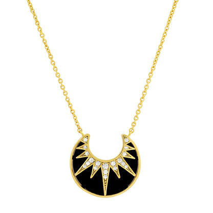 Art Deco Sunburst Necklace