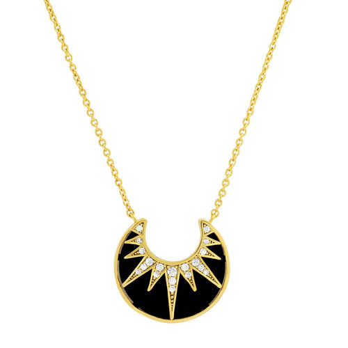 Art Deco Sunburst Necklace