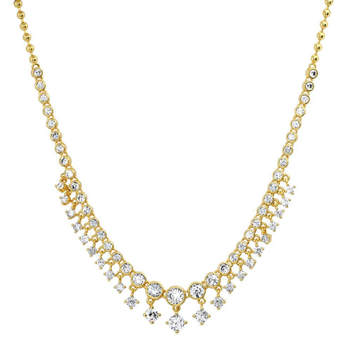 CZ Bib Necklace
