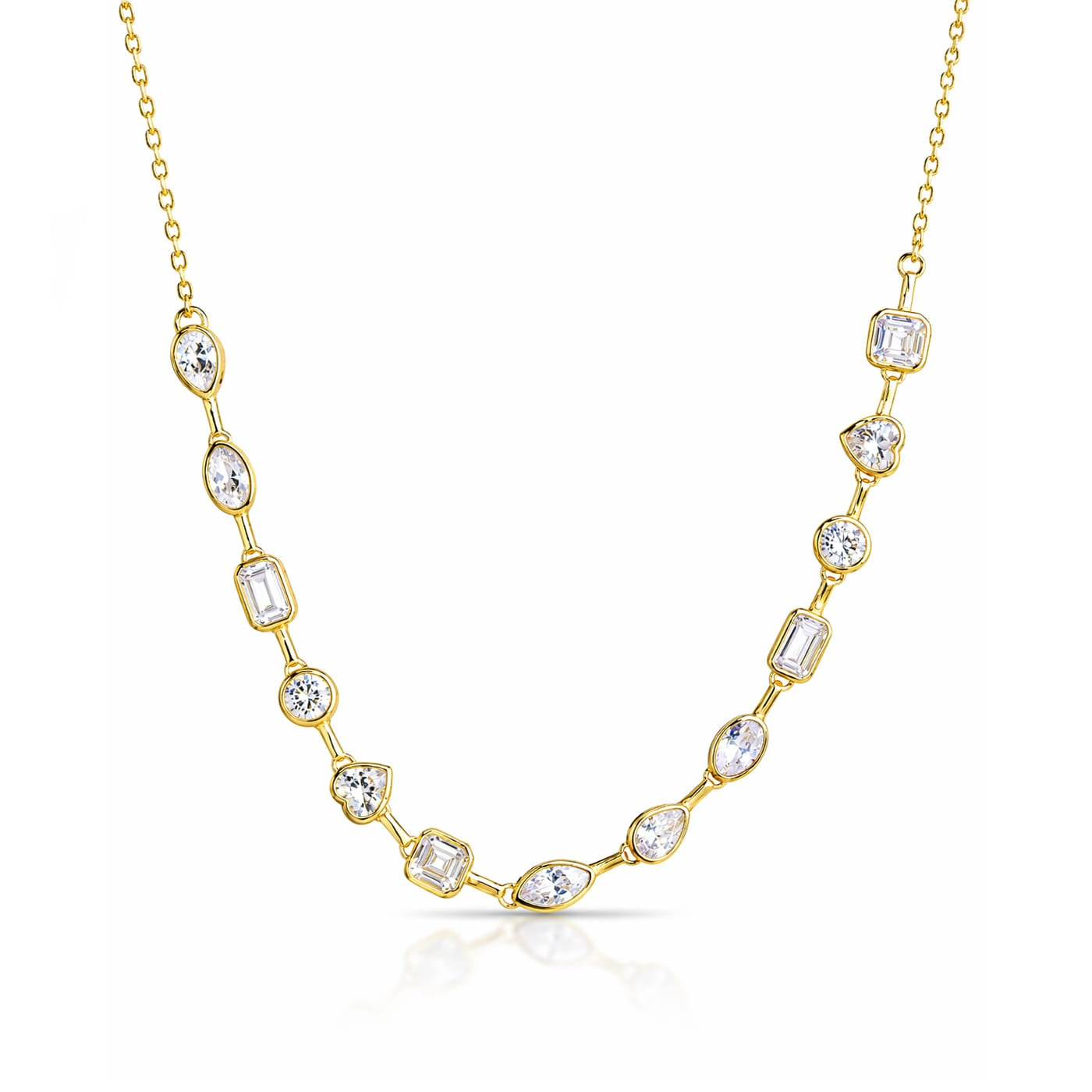 CZ Charm Necklace (4–5.2mm)